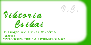 viktoria csikai business card